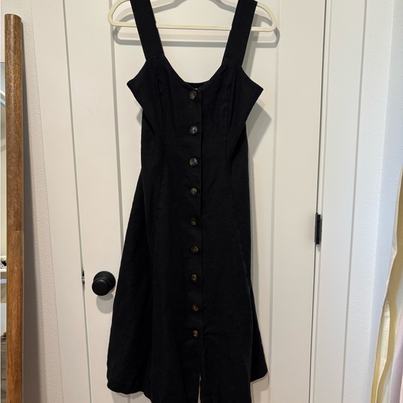 Sezane Dresses & Skirts - Sezane Gabby Black Button-Down Dress Size 36